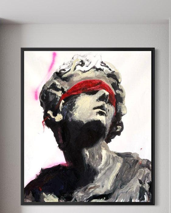 GREG (1970, Spain) - The Red Silence - XL - No Reserve, Antiek en Kunst, Kunst | Designobjecten