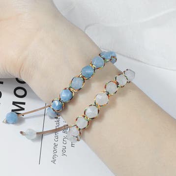 Unieke Kralen Armband - Natuurlijke Tijgeroog, Amethist & Ro, Verzenden, Nieuw