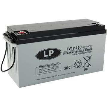 Landport (LP) AGM EV12-150 deep cycle accu 12 v 150 Ah VRLA, Caravans en Kamperen, Ophalen of Verzenden, Nieuw
