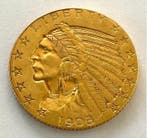 Verenigde Staten. 5 Dollars -Indian Head 1908