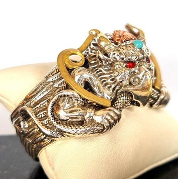 Boeddhistische armband - Massief - Garouda - Angstaanjagende, Antiek en Kunst, Antiek | Boeken en Bijbels