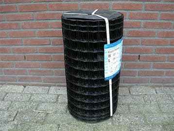 Tuingaas zwart geplastificeerd 100cm hoog, 50x50mm - 2,5mm, Ophalen of Verzenden