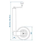 ProPlus Neuswiel voor aanhanger - metalen velg - rubberba..., Ophalen of Verzenden, Nieuw