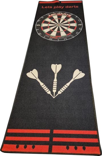 ABC Darts – Dartmat Antracite ROOD - 80 x 241 cm (Dart Mat, Ophalen of Verzenden, Nieuw, Overige typen