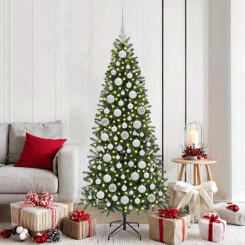 vidaXL Kerstbal Set 120 st 300 LEDs Warmwit Ø 6 cm, Verzenden, Nieuw