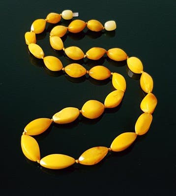 Amber Ketting - Zeer zeldzame vintage echte barnsteen