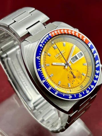Seiko - Seiko Pogue (yellow dial) - Zonder minimumprijs -