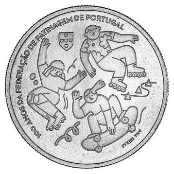Portugal 5 Euro Skating 2024 UNC, Postzegels en Munten, Verzenden
