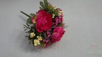Bruidsmeisjesboeket Ranonkel Zijden frost Fuchsia, Ophalen of Verzenden, Nieuw