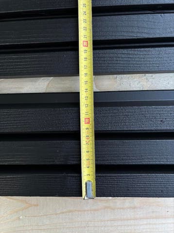 Zwarte gevelbekleding - Thermisch Gemodificeerd, Ophalen, 25 tot 50 mm, Nieuw, Plank