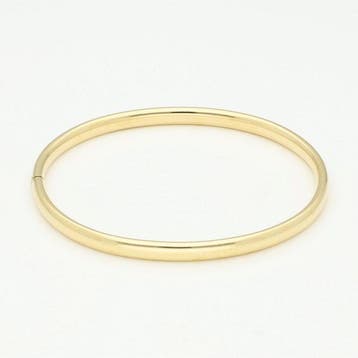 Armband - 14 karaat Geel goud - Bangle, Sieraden, Tassen en Uiterlijk, Armbanden, Nieuw