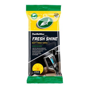 Turtle Wax 54096 Fresh Shine Matt Interireiniger doekjes 24, Verzenden