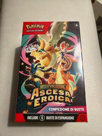 Pokémon - 1 Booster bundle - Ascesa Eroica - Mega Evolution, Nieuw