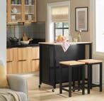 Mobiel Keukeneiland met 2 Lades en Planken – 98×94×58 cm, Verzenden, Nieuw