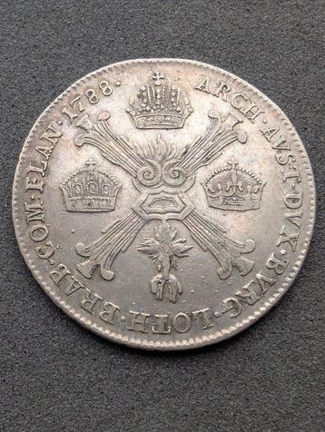 Oostenrijk-Nederland. Joseph II. 1/4 kronenthaler 1788