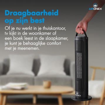 2dekans | Elektrische Kachel 2000 Watt van Aironex -, Ophalen of Verzenden, Gebruikt