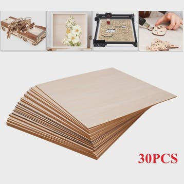 30x Houtplaten Basswood 3mm Dik - DIY & Decoratie (30x30cm/4, Hobby en Vrije tijd, Verzenden, Nieuw