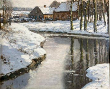 Louis Willem van Soest (1867-1948) - A Winter landscape, Antiek en Kunst