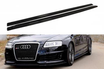 Zijskirts Diffusers Audi RS6 C6 Glanzend Zwart, Ophalen of Verzenden, Nieuw