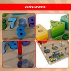 Kruzzel Houten Montessori sorter 3-in-1 – magnetisch dool., Ophalen of Verzenden, Nieuw