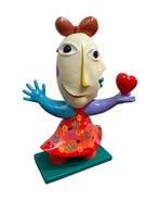 Juan García Ripollés (1932) - sculptuur, Mujer corazón - 50, Antiek en Kunst