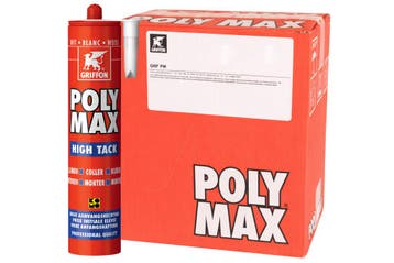 Griffon polymax hightack wit 12 stuks, 425 gr, wit, koker, Verzenden, Nieuw