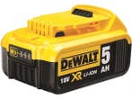 Veiling - DeWalt accu 18V 5Ah + lader (DCB1104), Nieuw