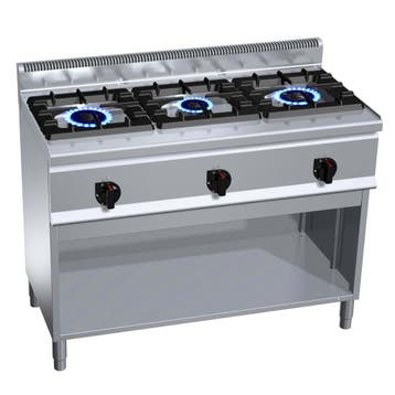 GGM Gastro | Gasfornuis - LORENZO 600 - 1200x600mm - 31,0 kW, Verzenden, Nieuw, Inbouw