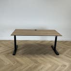 Eromes  slingerbureau 160x80 cm, havanna - antraciet, Ophalen of Verzenden, Gebruikt