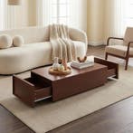 Salontafel Turur 104x50x40 cm walnootkleurig [en.casa], Verzenden, Nieuw