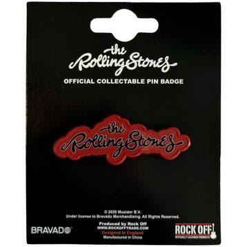 The Rolling Stones Script Logo - Pin officiële merchandise, Ophalen of Verzenden, Nieuw, Kleding