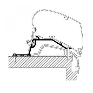 Thule Hobby Premium/Ontour Roof Adapter, Caravans en Kamperen, Ophalen of Verzenden, Nieuw