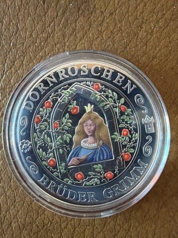 Duitsland. Silver medal Grimm Märchen - Dornröschen - 14,6g