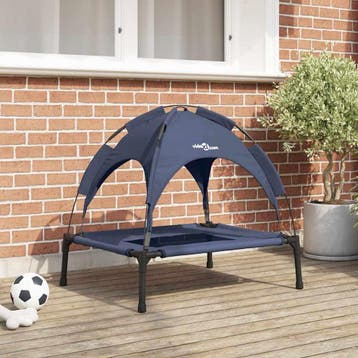 vidaXL Hondenbed Marineblauw 92 x 77 x 82,5 cm Staal, Verzenden, Nieuw