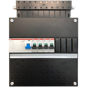 ABB groepenkast 4 groepen, 1 aardlekschakelaar 4-p,, Ophalen of Verzenden, Nieuw