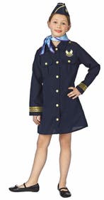 Stewardess kostuum kind, Ophalen of Verzenden, Nieuw