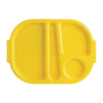 Olympia Kristallon dienbladen met vakken 32,2x23,6cm geel, Verzenden