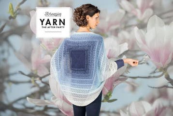 Haakpatroon Bolero Indigo Shrug Damesvest van verloopgaren, Hobby en Vrije tijd, Ophalen of Verzenden, Nieuw