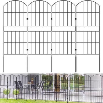 Tuinhekset 10-delig Zwart | Retourdeal 34% Korting, Tuin en Terras, Ophalen of Verzenden, Zo goed als nieuw, Overige materialen