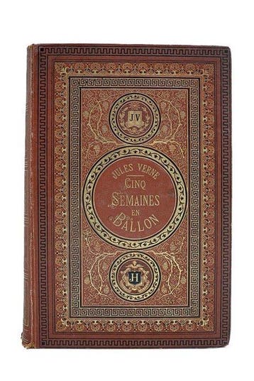 Jules Verne / Riou et De Montaut - Cinq semaines en ballon.
