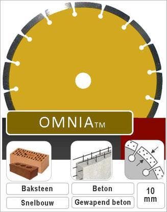 Diamantzaagblad Omnia voor steen beton en gewapend beton., Doe-het-zelf en Verbouw, Verzenden, Nieuw