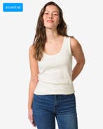 HEMA Dames singlet Anouk met ribbels wit, Verzenden, Nieuw