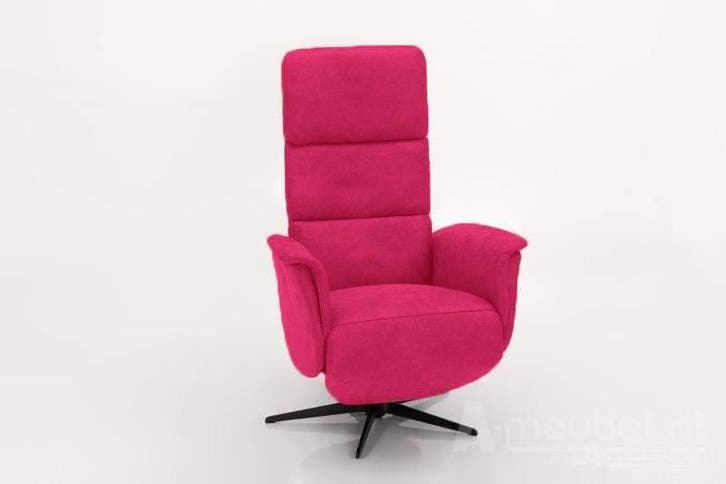 Relaxfauteuil Arkel - relaxfauteuils - Roze, Huis en Inrichting, Stoelen, Nieuw, Stof