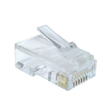 RJ45 connector Cat6 | UTP (Voor stugge kern, 50 stuks), Computers en Software, Pc- en Netwerkkabels, Verzenden, Nieuw