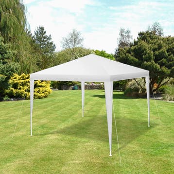 Paviljoen Farah, waterdicht, steeksysteem, 3x3m - wit, Tuin en Terras, Partytenten, Verzenden, Nieuw