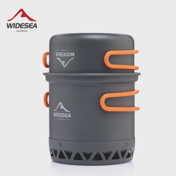 Widesea Camping Kookset 1.3L/2.3L Outdoor Potten & Pannen Se, Verzenden, Nieuw