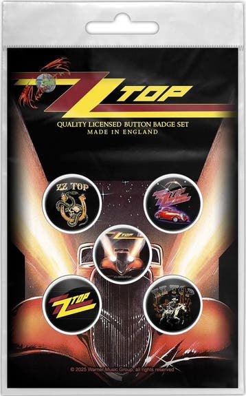 ZZ Top Eliminator - Button - 5-pack officiële merchandise, Ophalen of Verzenden, Nieuw, Kleding