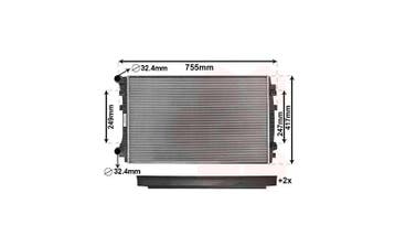 o.a Golf Radiator ovale buizen 1.0 TSi / 1.2 TSi HD / 1.4..., Ophalen of Verzenden, Nieuw, Volkswagen