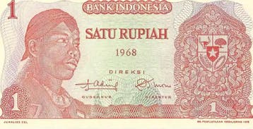 Indonesië 1 Rupiah 1968 - UNC bankbiljet, Verzenden