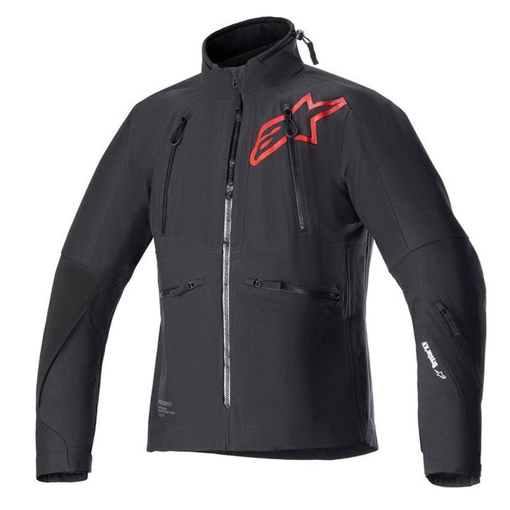 Alpinestars Hyde XT Drystar XF Jas Zwart Helderrood, Motoren, Kleding | Motorkleding, Heren, Nieuw met kaartje, Jas | textiel